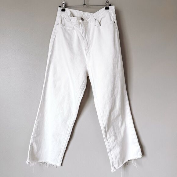 Hudson High Rise Remi Straight Cropped White Size 32 - Picture 2 of 10